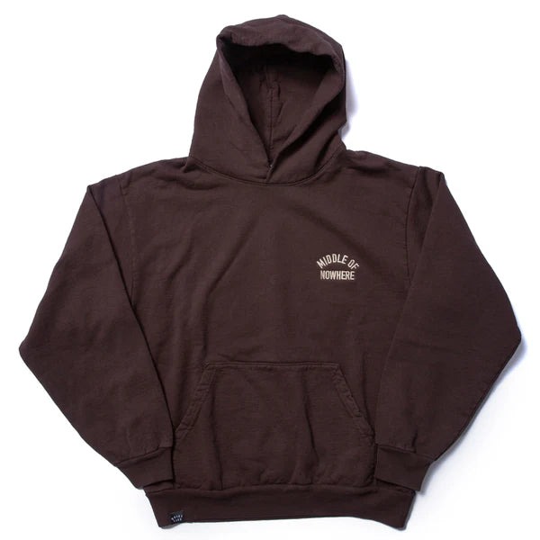 The Quiet Life - Middle Of Nowhere Embroidered Hoodie (Chocolate) *SALE